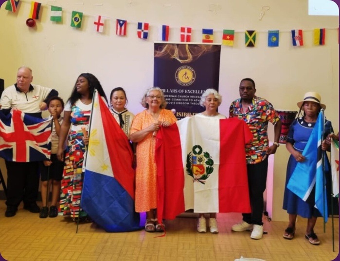 Shekinah Church congregation celebrating the nations
